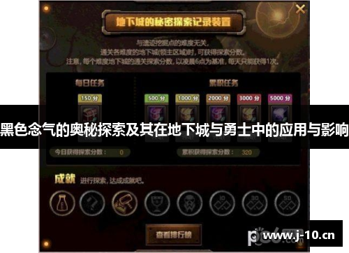 黑色念气的奥秘探索及其在地下城与勇士中的应用与影响